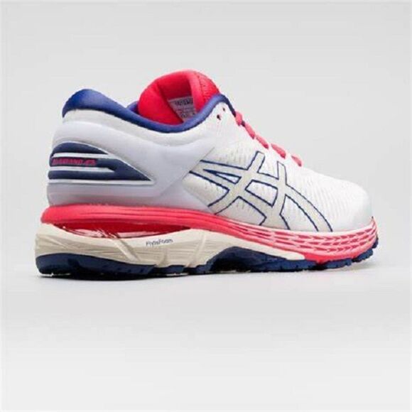 New ASICS GEL-Kayano 25 Running Shoes White Navy - Picture 3 of 11